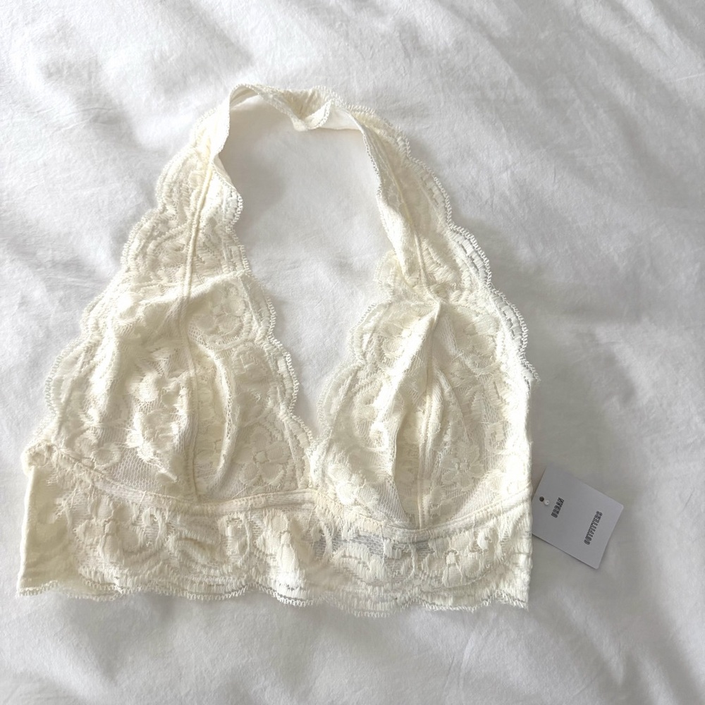 Urban Outfitters Out From Under Lace Halter Bralette S - Picture 2 of 6